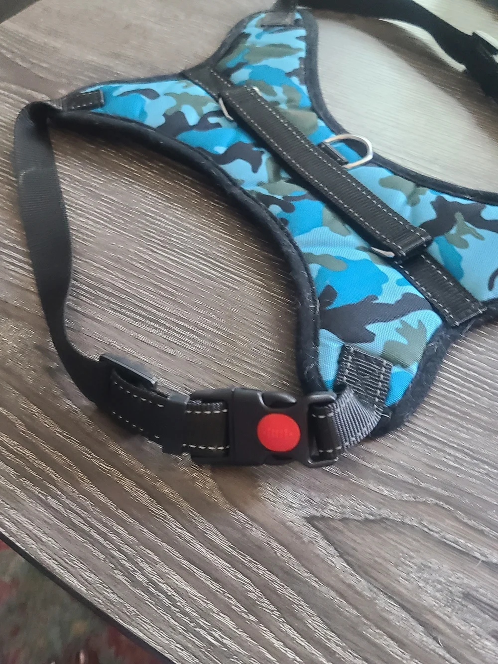 Blue Camo Dog Harness
